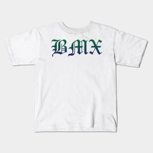 BMX Gradient Text Kids T-Shirt